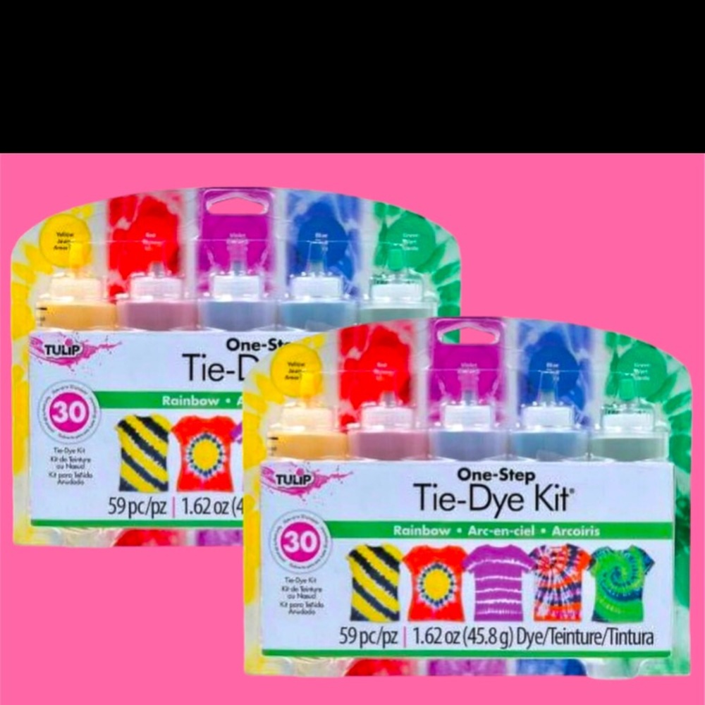 Tie Dye kits Tulip Rainbow Tie Dye kits x2 just add DIY water Arts & Crafts Sets
